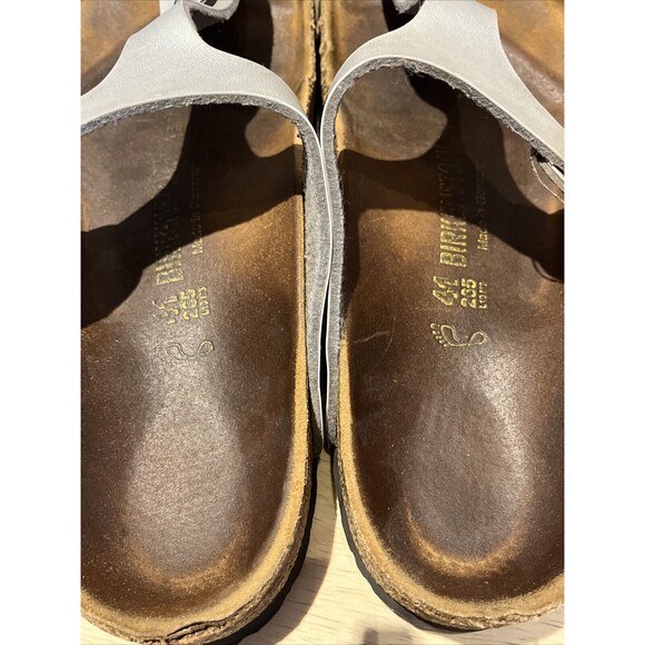 Birkenstock Gizeh Silver Sandal Slip on Shoe Womens Size 41 US 10 10.5 - Picture 9 of 9
